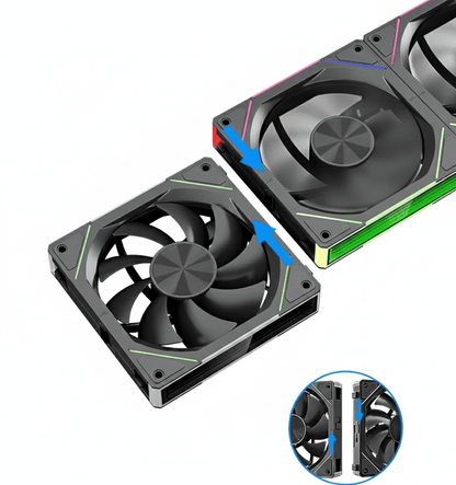 Kit Fan Gamer TEUCER JM-5 - Alto Desempenho