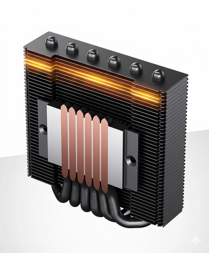 Cooler CPU TEUCER UT45 Low Profile 150W 6 Heatpipes ITX