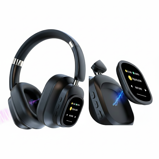 Fone Bluetooth com Tela LED e Controle Touch Touro Tech