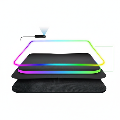 Mouse Pad RGB Gamer Premium Touro Tech