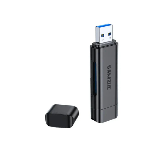 Leitor de Cartões SD/TF SAMZHE USB-C & USB 3.0 Touro Tech