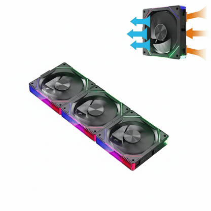 Kit Fan Gamer TEUCER JM-5 - Alto Desempenho