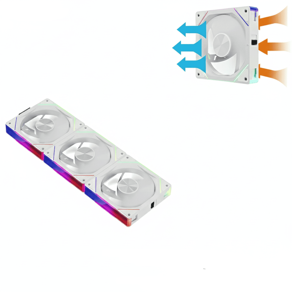 Kit Fan Gamer TEUCER JM-5 - Alto Desempenho