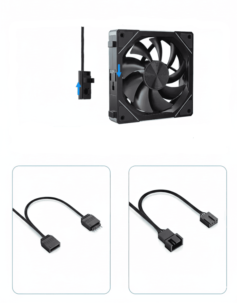 Kit Fan Gamer TEUCER JM-5 - Alto Desempenho